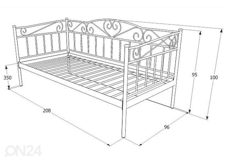 Кровать 90x200 cm увеличить