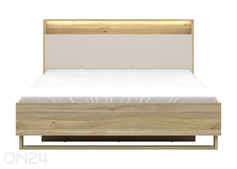 Кровать Dalva со светодиодной подсветкой и бельевым ящиком 160х200 см увеличить