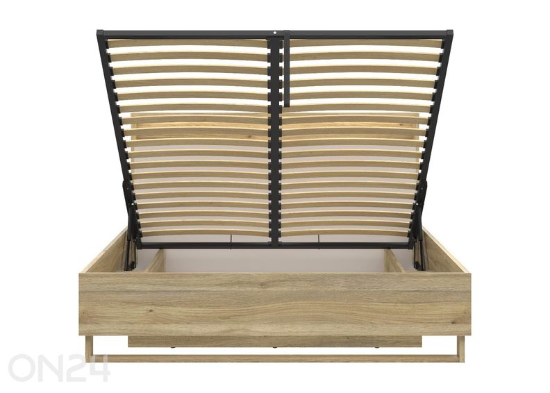 Кровать Dalva со светодиодной подсветкой и бельевым ящиком 160х200 см увеличить