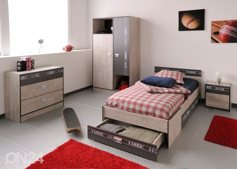 Кровать Fabric 90x200 см с ящиком кроватным увеличить