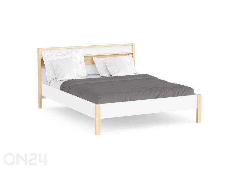 Кровать Heva 160×200, дуб виченца/белый увеличить