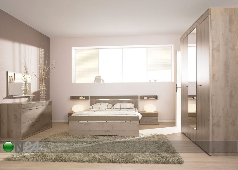 Кровать Perla oak 140x200 см увеличить