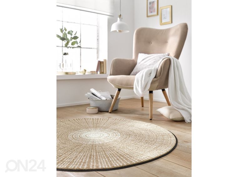 Круглый ковер Cascara beige Ø 115 см увеличить