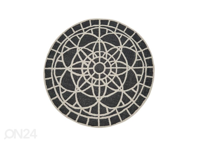 Круглый коврик Tondo Ecru Black Ø194 cm увеличить