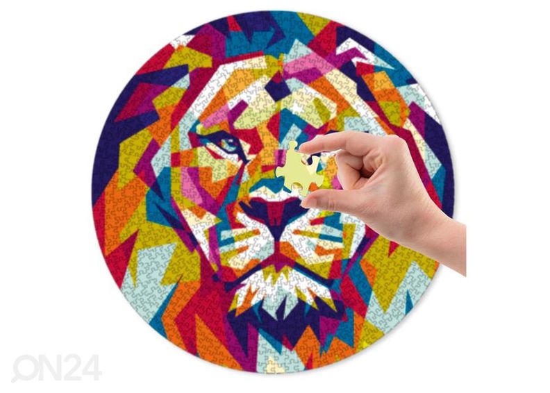 Круглый пазл Lion Grafix 1000 шт увеличить