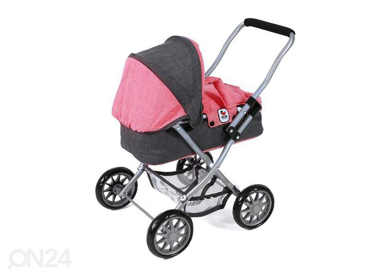 Кукольная коляска Chic Smarty, серая /темно-розовая увеличить