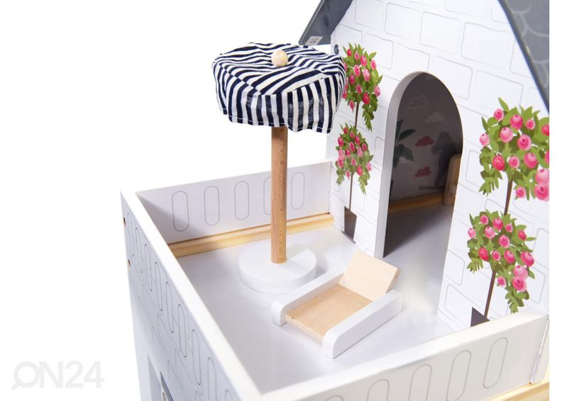 Кукольный домик 78 см со светодиодной подсветкой + мебель увеличить