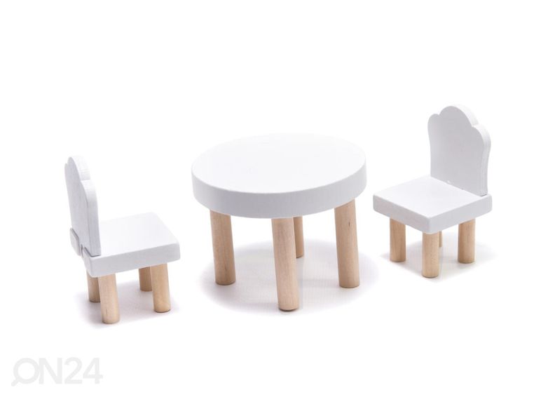 Кукольный домик 78 см со светодиодной подсветкой + мебель увеличить