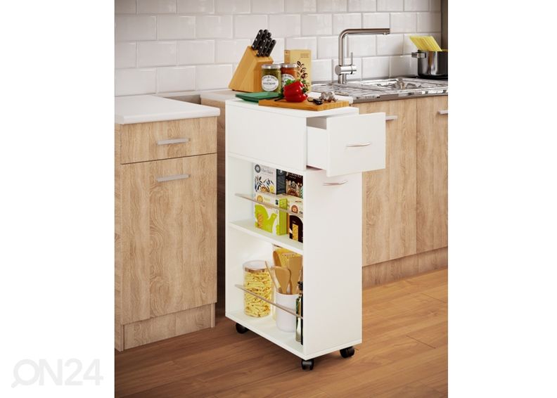 Кухонная полка на колёсах Tusal 25 cm увеличить