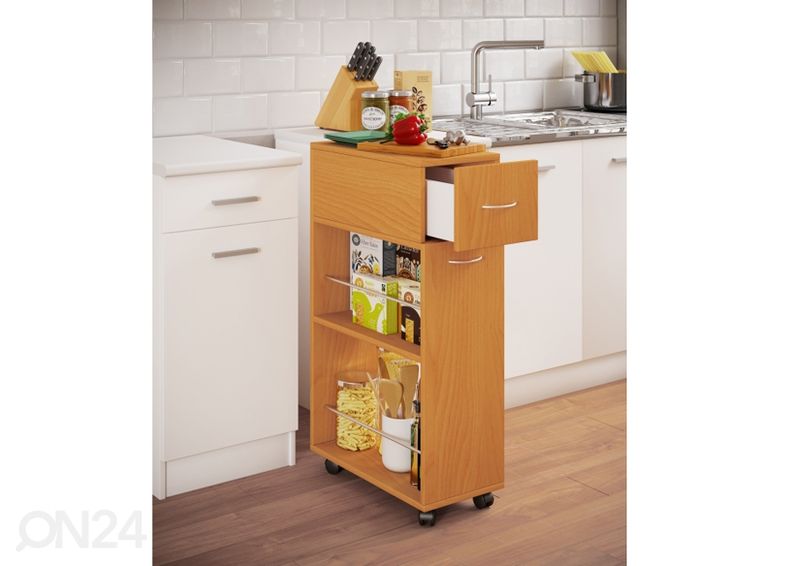 Кухонная полка на колёсах Tusal 25 cm увеличить