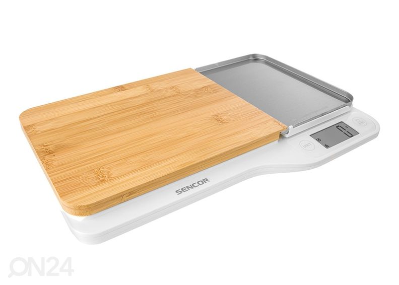 Кухонные весы с разделочной доской Sencor SKS6501WH увеличить