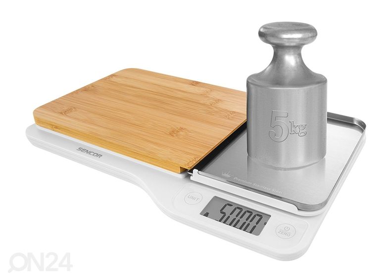 Кухонные весы с разделочной доской Sencor SKS6501WH увеличить