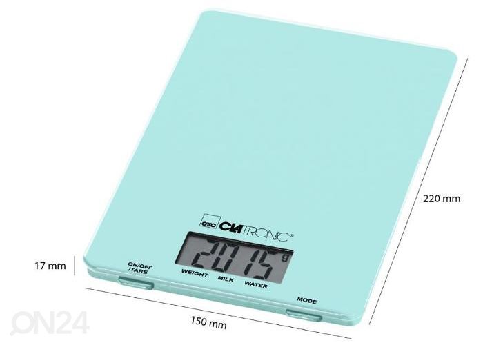 Кухонные весы Clatronic, мятно зеленые увеличить