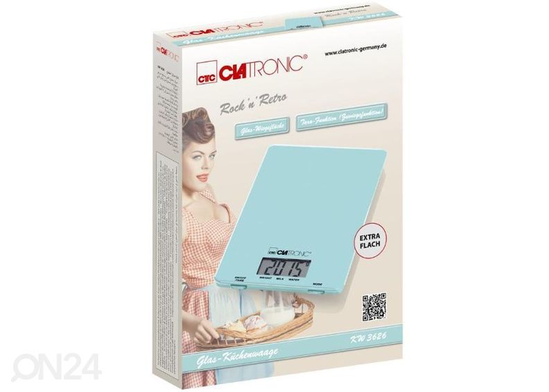 Кухонные весы Clatronic, мятно зеленые увеличить