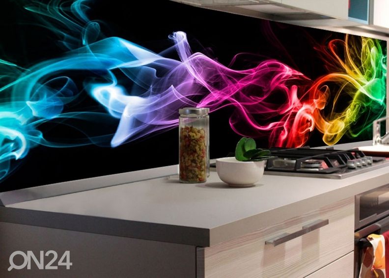 Кухонный фартук Black Smoke 180х60 см увеличить