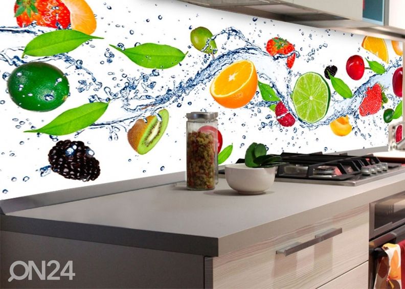 Кухонный фартук Fruits 180x60 см увеличить