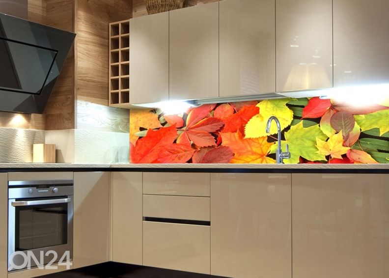 Кухонный фартук Leaves 180х60 см увеличить
