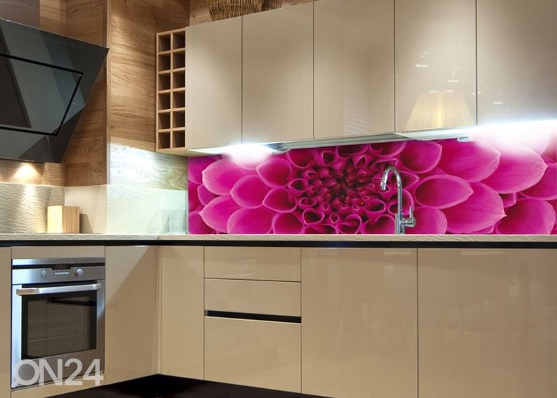 Кухонный фартук Pink dahlia 350х60 см увеличить