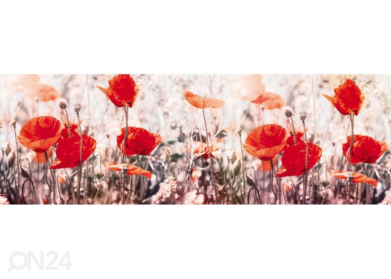 Кухонный фартук Poppy Flowers 180x60 см увеличить