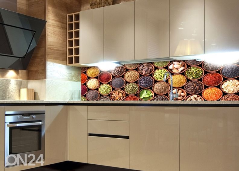 Кухонный фартук Spice bowls 180x60 см увеличить