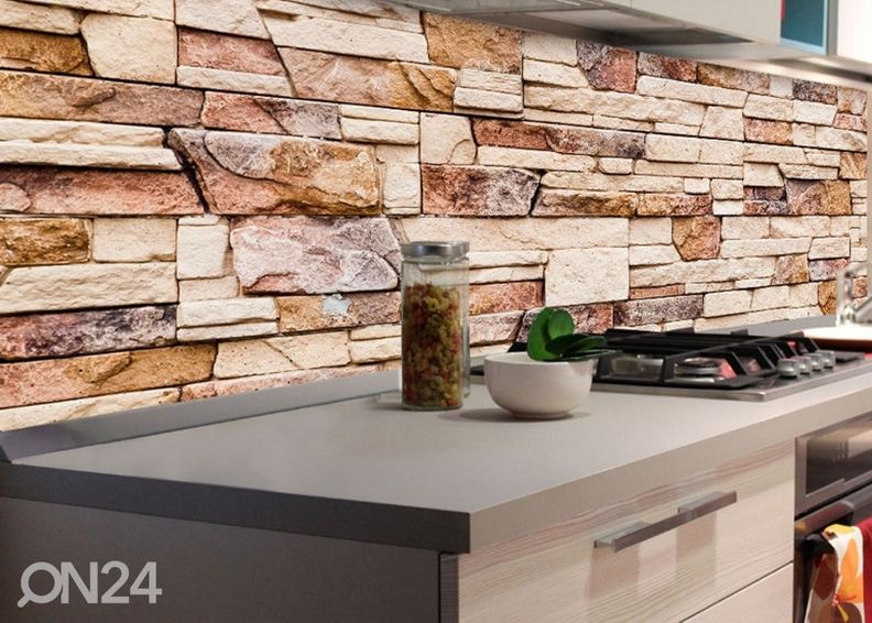 Кухонный фартук Stone wall 180x60 см увеличить