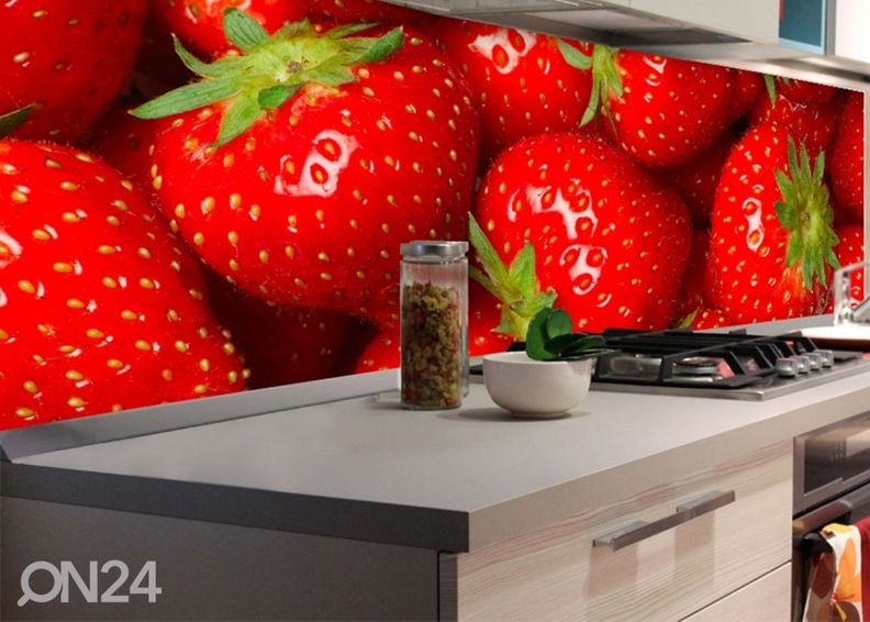 Кухонный фартук Strawberry 180x60 см увеличить