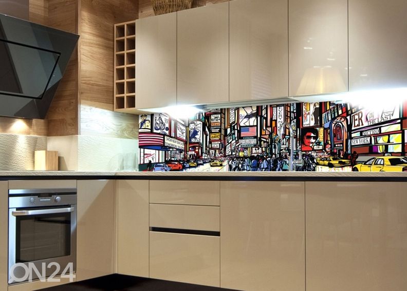 Кухонный фартук Times Square 180x60 см увеличить