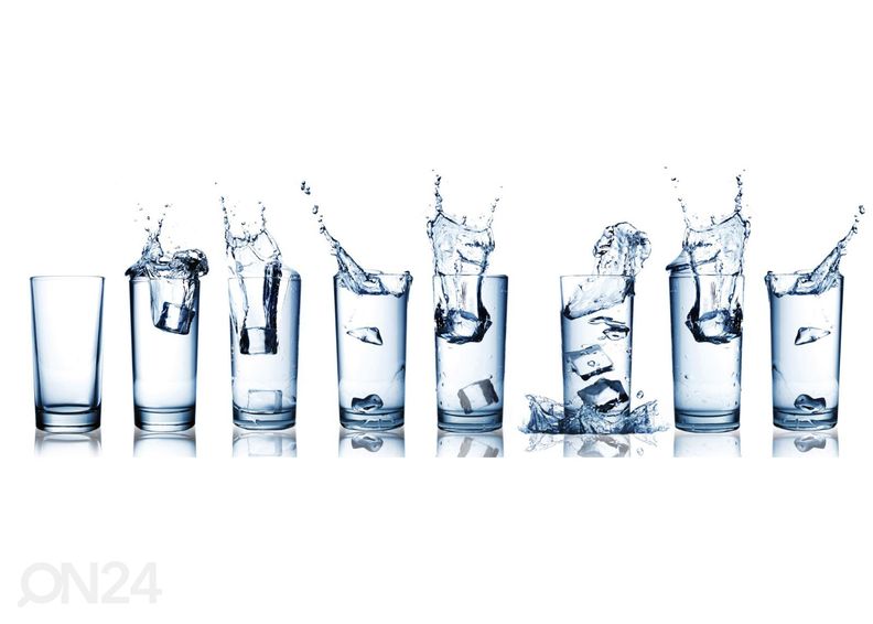 Кухонный фартук Water splash in glasses 180x60 см увеличить