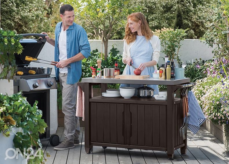 Летняя кухня Keter Unity XL 52x134 см, коричневая увеличить