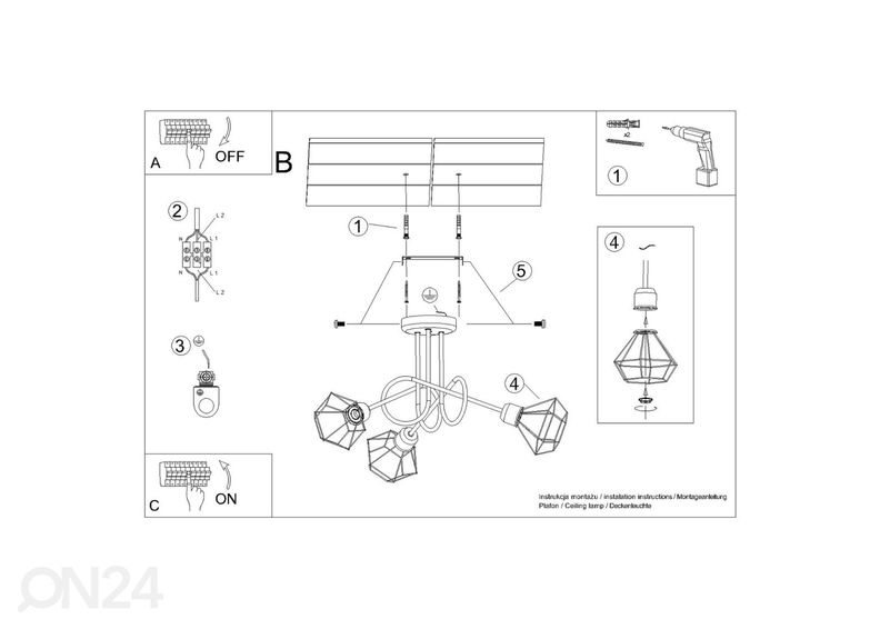 Люстра Artemis 3S, черная увеличить