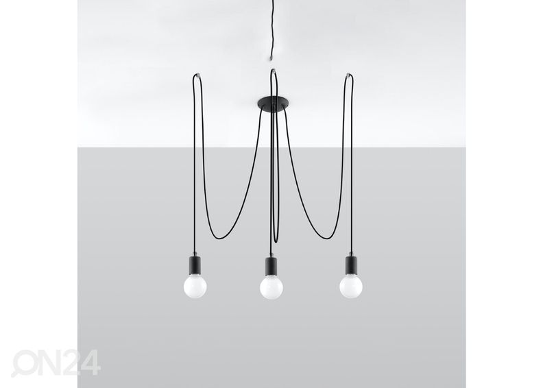 Люстра Edison 3, черная увеличить