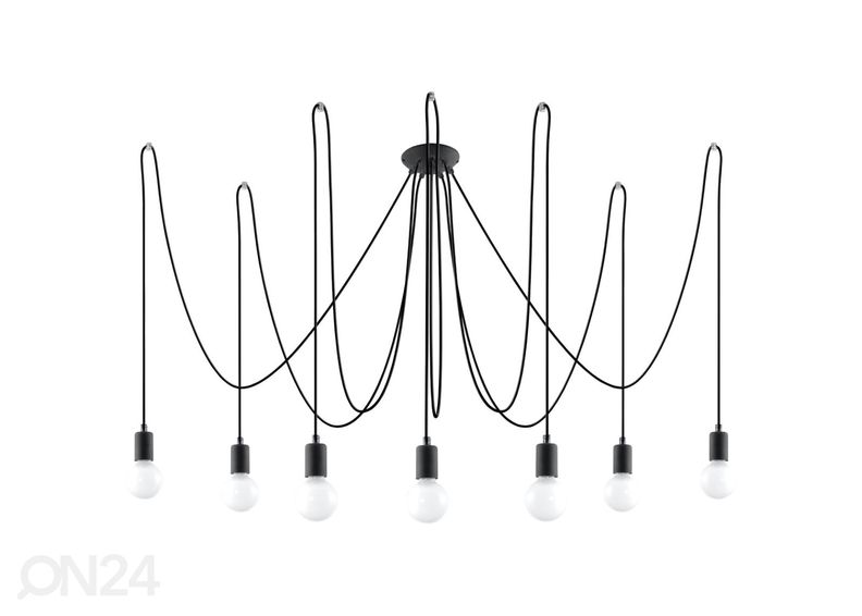 Люстра Edison 7, черная увеличить