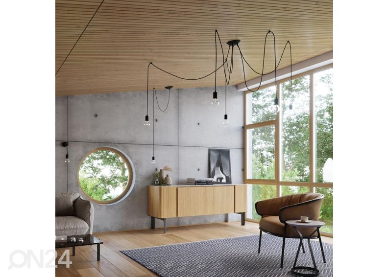 Люстра Edison 7, черная увеличить