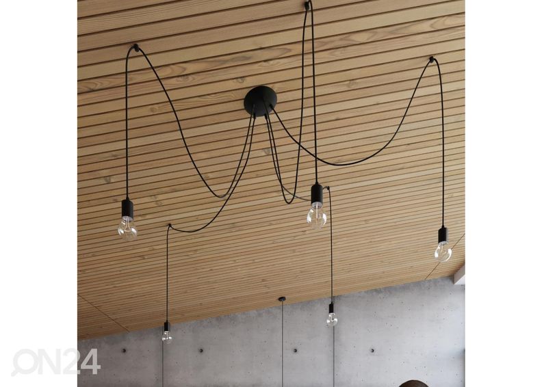 Люстра Edison 7, черная увеличить