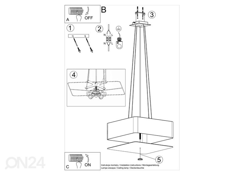 Люстра Lokko 45, черная увеличить