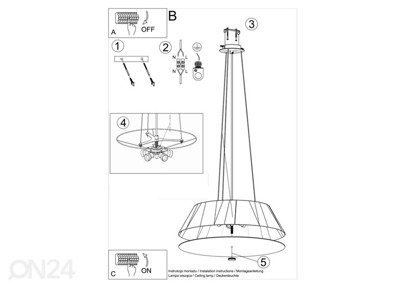 Люстра Vega 60, черный увеличить