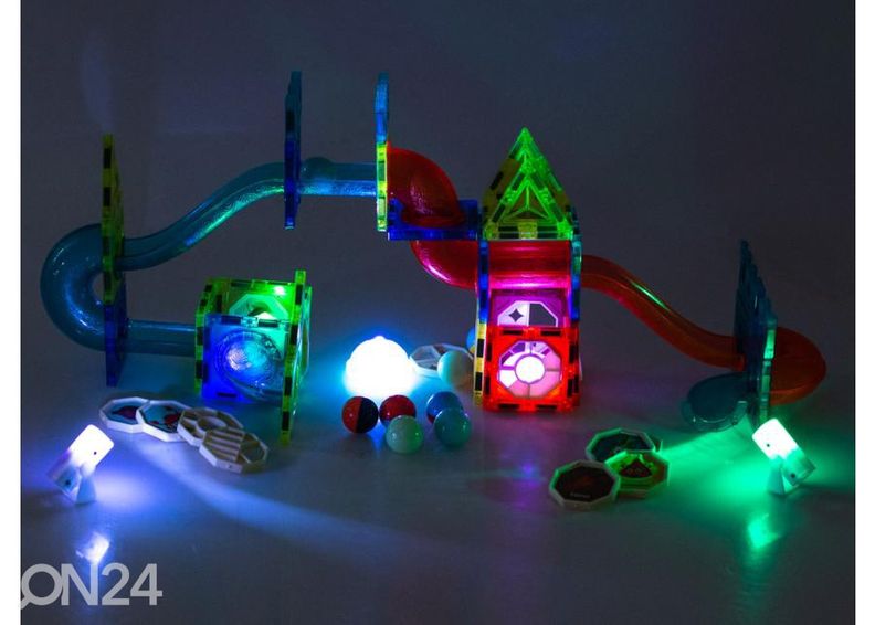 Магнитные блоки дорожка со светящимся шариком 75 шт увеличить