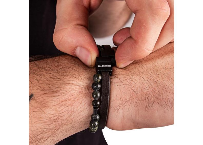 Магнитный браслет из кожи Cronkroad W-TEC увеличить