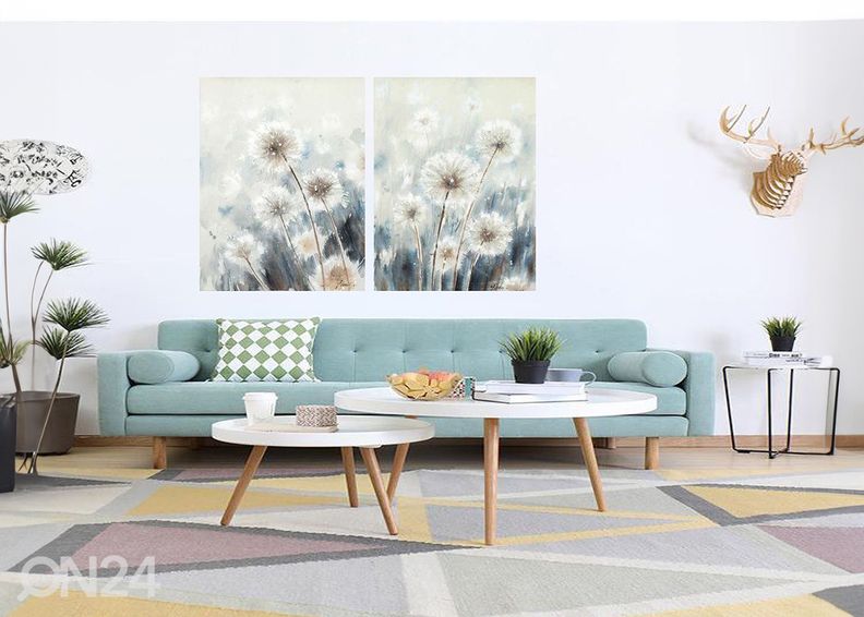 Масляная картина одуванчики 60х80 см увеличить