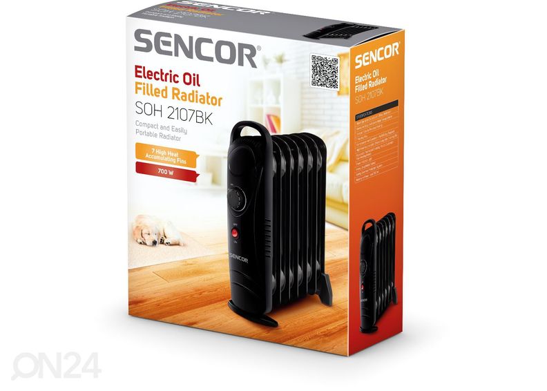 Масляный радиатор Sencor SOH2107BK, черный увеличить