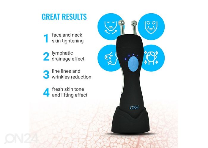 Массажер для лица с микротоковой терапией GESS MT увеличить