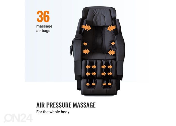 Массажное кресло GESS Rolfing GESS-792 Черное увеличить