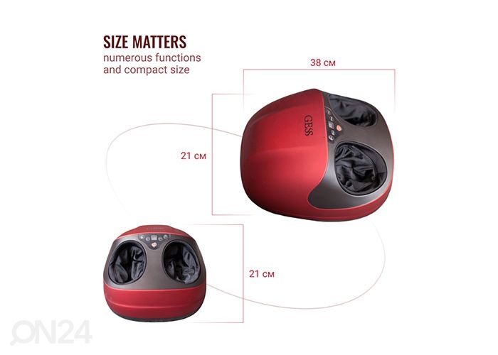 Массажeр для ног с подогревом GESS Velvet увеличить