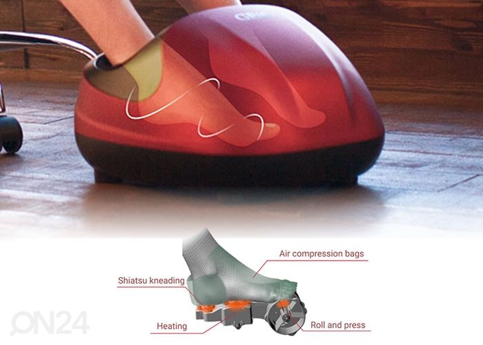 Массажeр для ног с подогревом GESS Velvet увеличить