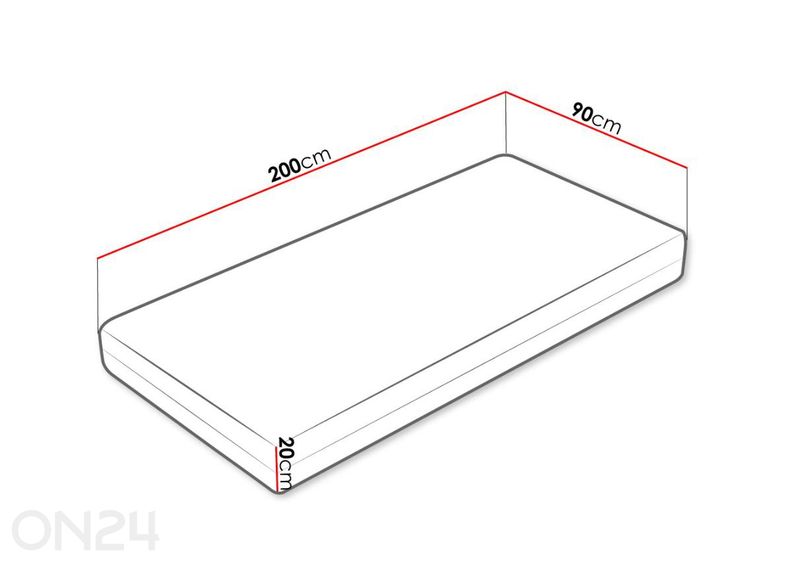 Матрас Blue Hard 90x200 см увеличить