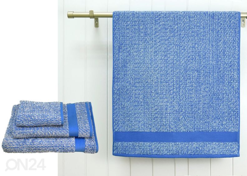 Махровые полотенца Melange синий, 3 шт увеличить