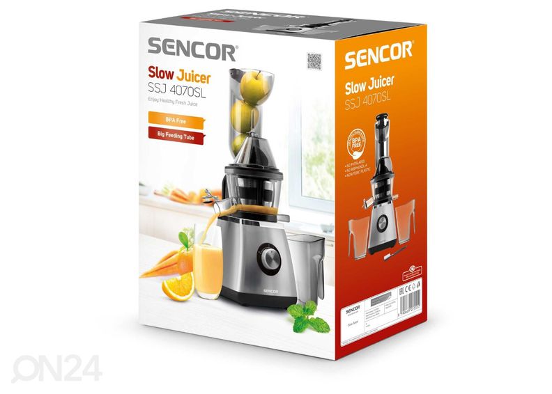 Медленная соковыжималка Sencor SSJ4070SL увеличить