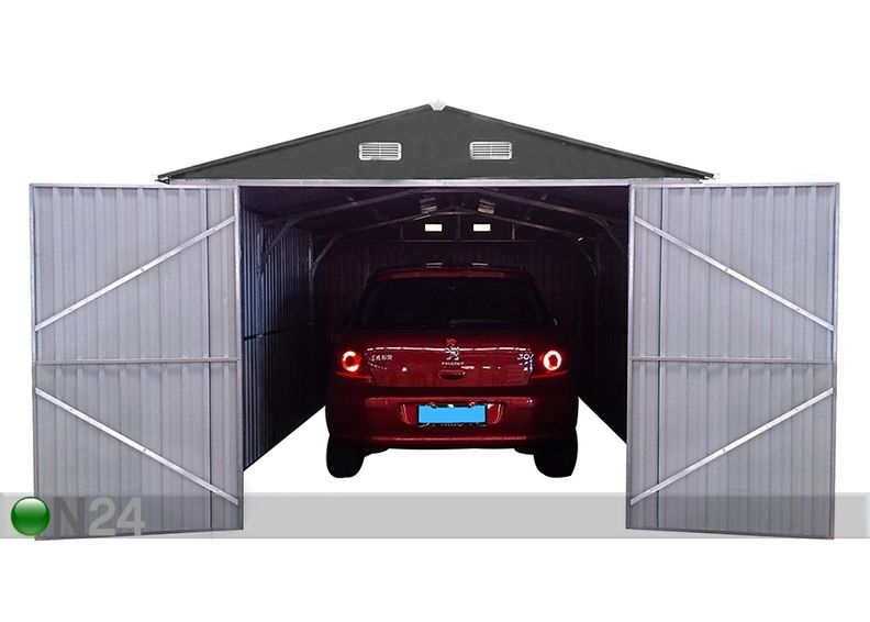 Металлический гараж / садовый сарай 17 м увеличить