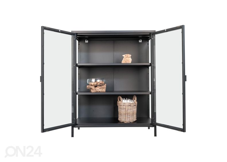 Металлический шкаф-витрина увеличить