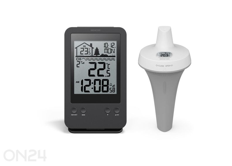 Метеостанция Sencor с беспроводным датчиком температуры воды в бассейне SWS6900 увеличить